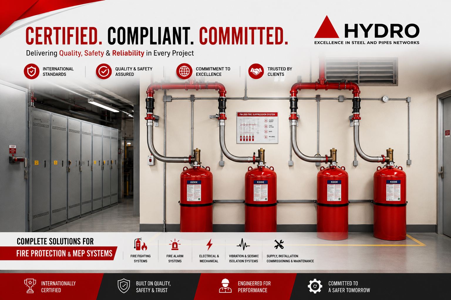 HTC Hydro Group — certification poster.